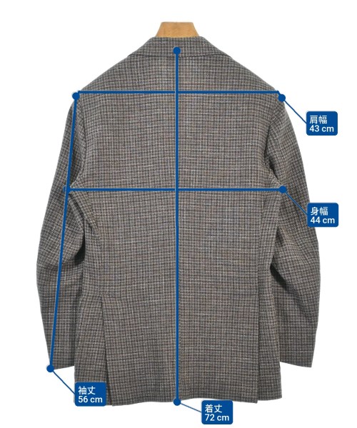 LARDINI（ラルディーニ）テーラードジャケット 茶 サイズ:42(XS位) メンズ/2200680211019