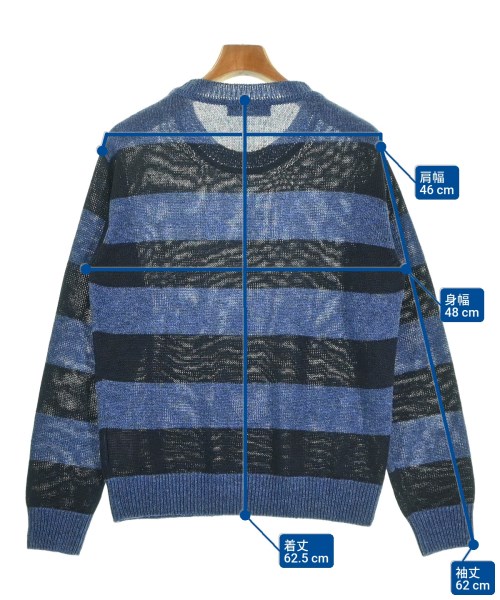 LARDINI（ラルディーニ）ニット・セーター 青 サイズ:46(M位) メンズ/2200694009084