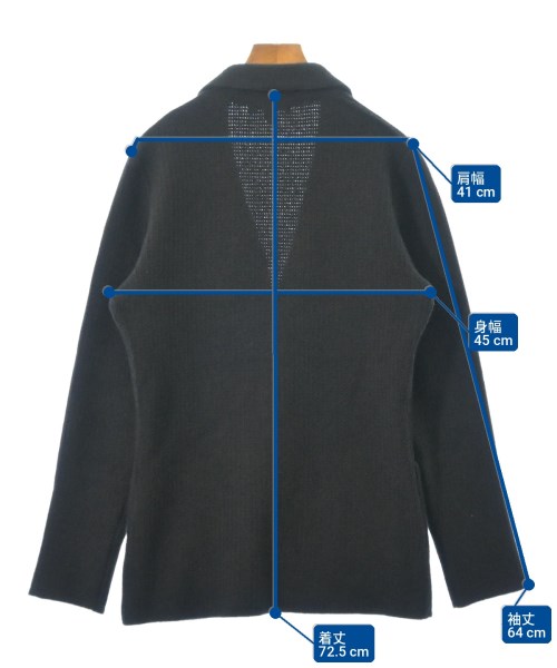 LARDINI（ラルディーニ）ジャケット 黒 サイズ:XS メンズ/2200698823068