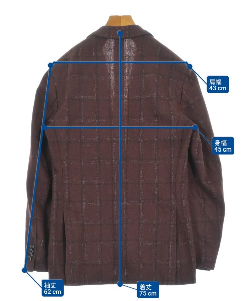 LARDINI（ラルディーニ）カジュアルジャケット 茶 サイズ:44(S位) メンズ/2200646491097