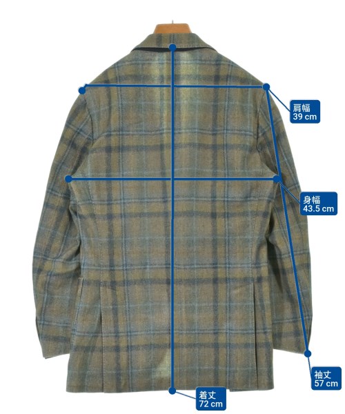 LARDINI（ラルディーニ）テーラードジャケット 緑 サイズ:42(XS位) メンズ/2200651626064