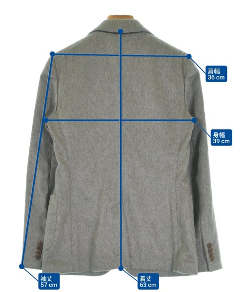 LARDINI（ラルディーニ）テーラードジャケット グレー サイズ:38(S位) レディース/2200653319018