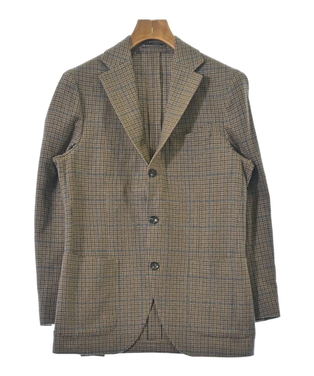 美品 LARDINI 新ロゴ ラルディーニ 46 テーラードジャケット グレー系 