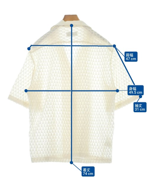 LARDINI（ラルディーニ）カジュアルシャツ 白 サイズ:L メンズ/2200637733212