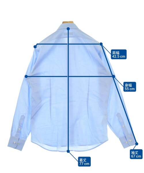 LARDINI（ラルディーニ）カジュアルシャツ 青 サイズ:40(L位) メンズ/2200645354027