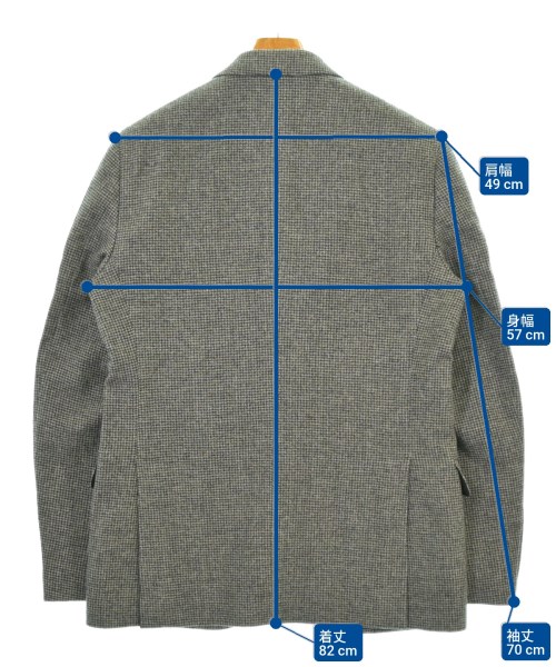 LARDINI（ラルディーニ）テーラードジャケット グレー サイズ:50(XL位) メンズ/2200650650039