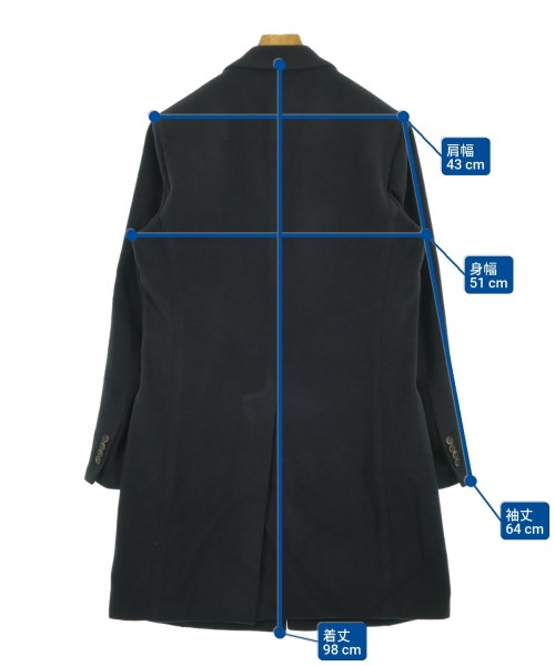 LARDINI（ラルディーニ）チェスターコート 紺 サイズ:48(L位) メンズ/2200651289023