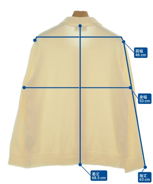 LARDINI（ラルディーニ）カーディガン 黄 サイズ:M メンズ/2200651469067