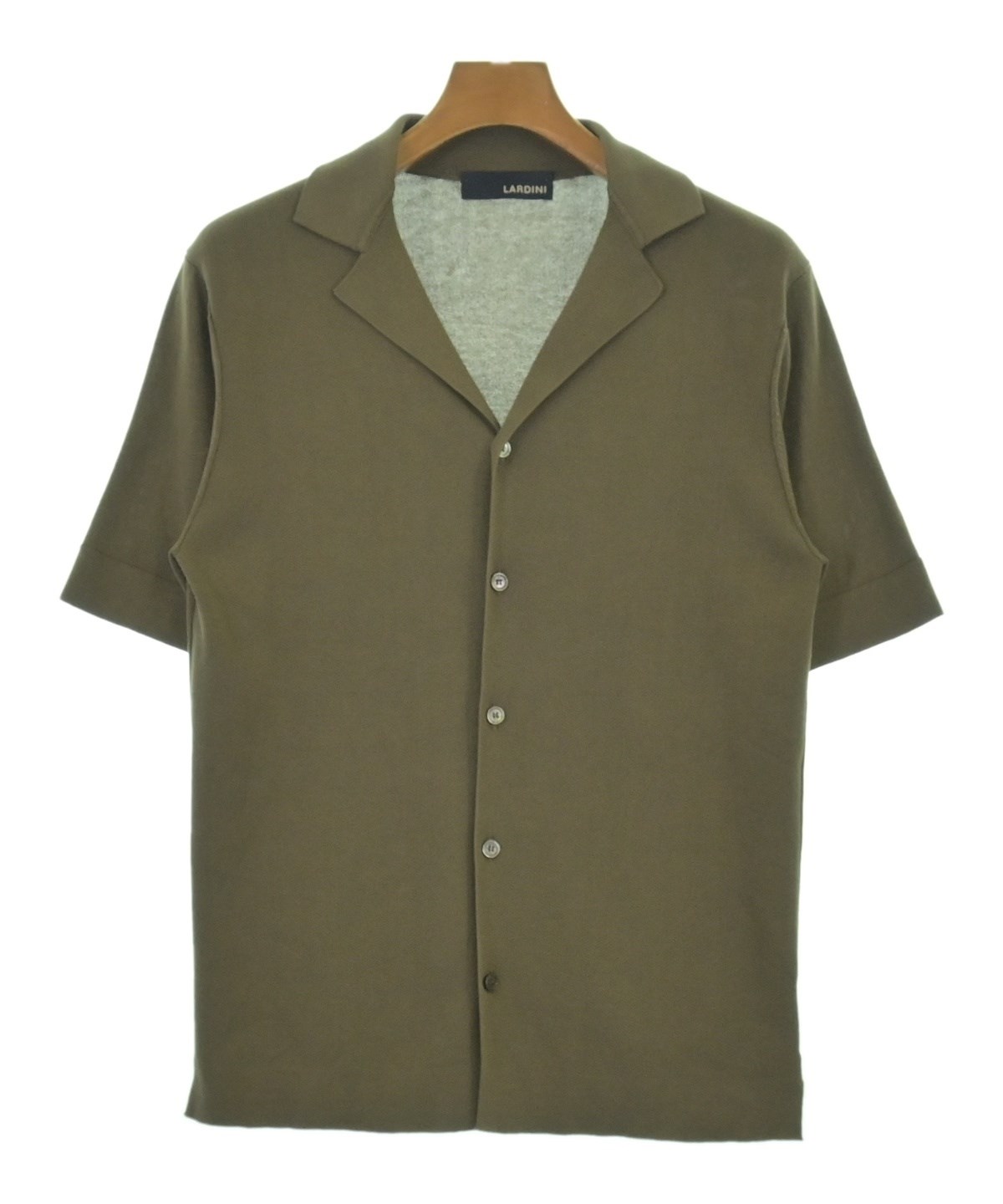 LARDINI（ラルディーニ）ポロシャツ カーキ サイズ:44(S位) メンズ