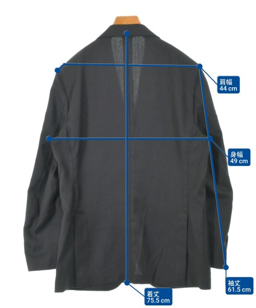 LARDINI（ラルディーニ）テーラードジャケット 黒 サイズ:52(XXL位) メンズ/2200661783016