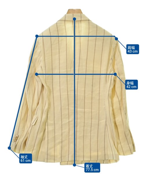 LARDINI（ラルディーニ）テーラードジャケット ベージュ サイズ:44(S位) メンズ/2200669923056