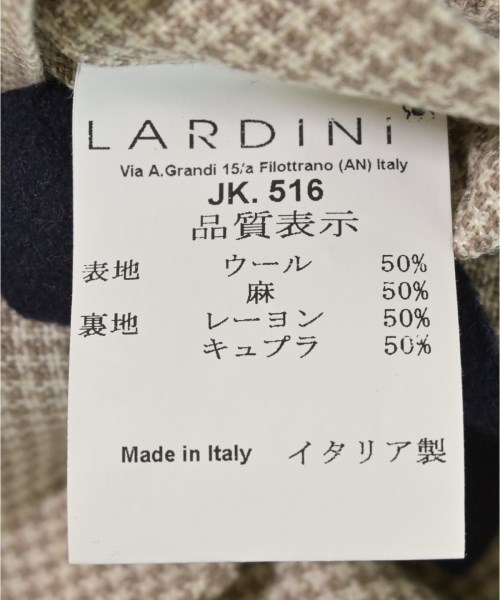 LARDINI（ラルディーニ）ジャケット ベージュ サイズ:44(S位) メンズ/2200723987017