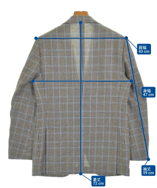 LARDINI（ラルディーニ）テーラードジャケット 茶 サイズ:46(M位) メンズ/2200719389054