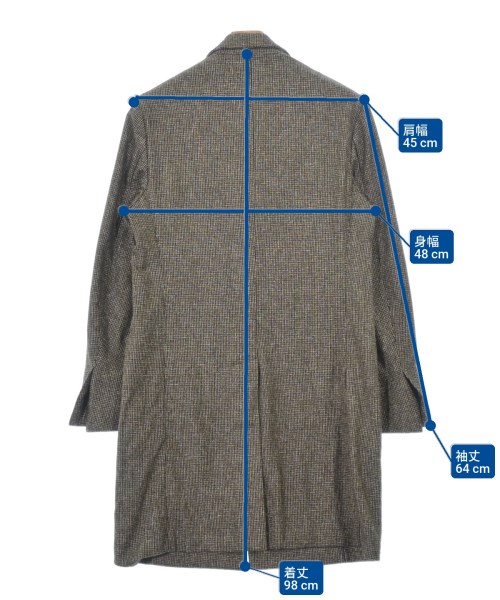 LARDINI（ラルディーニ）チェスターコート 茶 サイズ:48(L位) メンズ/2200678988084