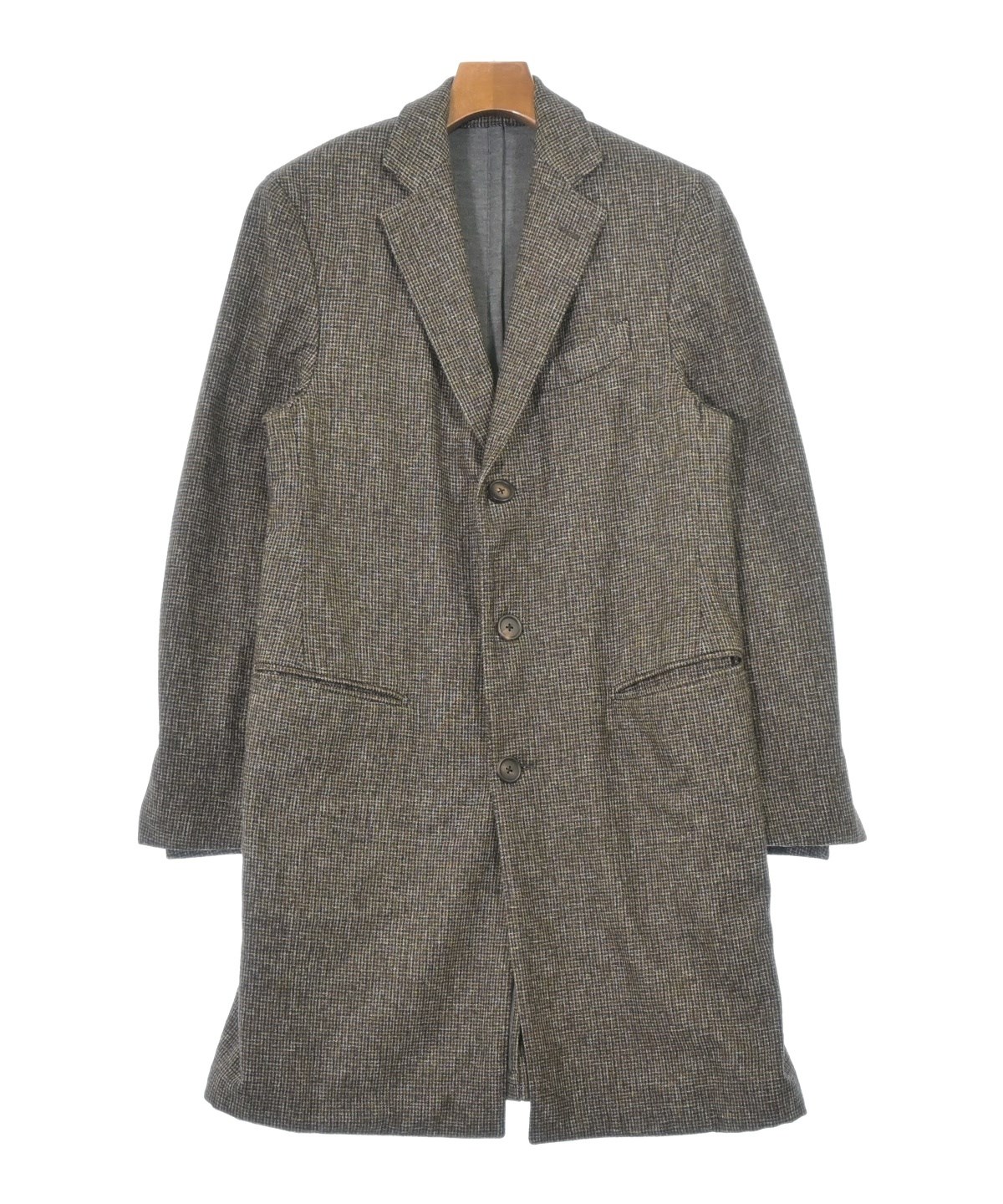 LARDINI（ラルディーニ）チェスターコート 茶 サイズ:48(L位) メンズ