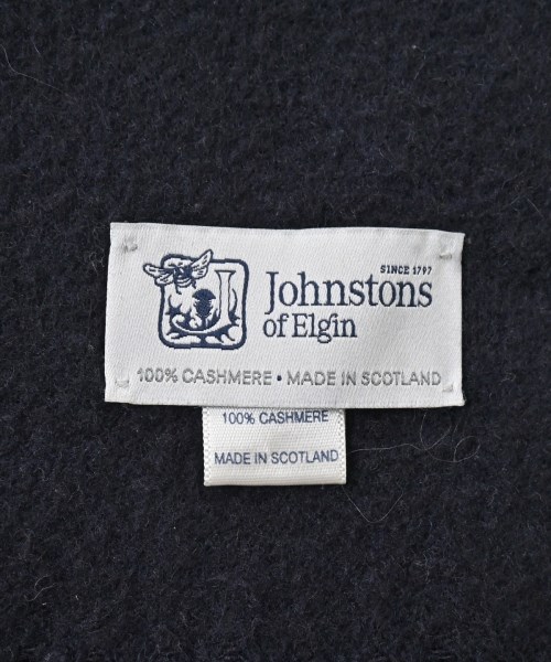 Johnstons（ジョンストンズ）マフラー 紺 サイズ:- レディース/2200624855071
