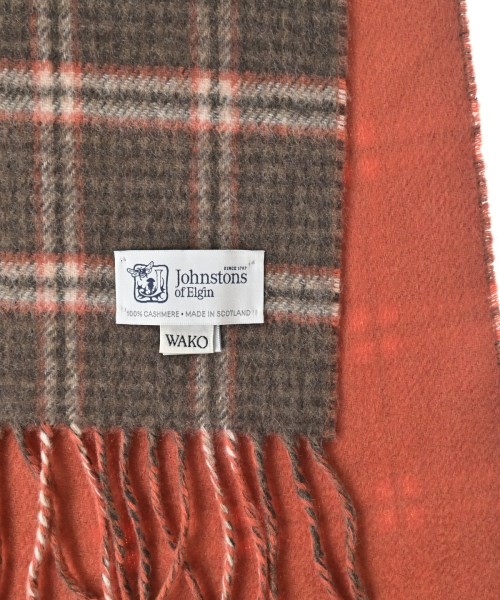 Johnstons（ジョンストンズ）マフラー オレンジ サイズ:- メンズ/2200642960290
