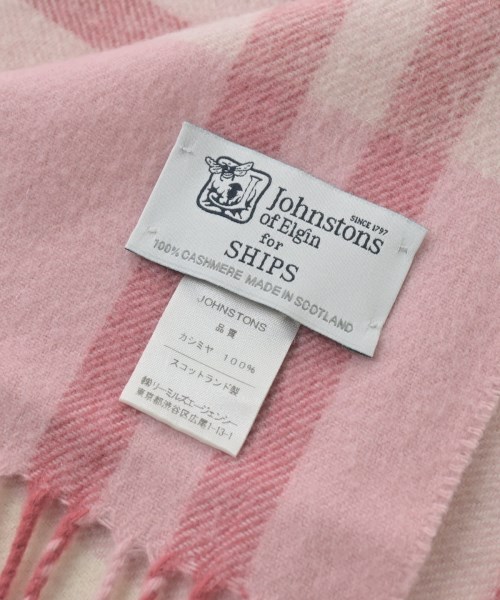 Johnstons（ジョンストンズ）マフラー ピンク サイズ:- レディース/2200639007106