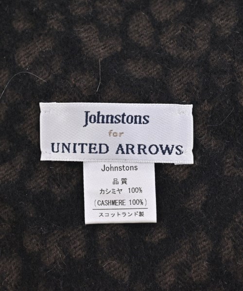 Johnstons（ジョンストンズ）マフラー 黒 サイズ:- メンズ/2200654098691