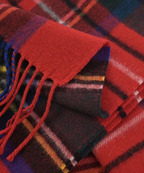 Johnstons（ジョンストンズ）マフラー 赤 サイズ:- レディース/2200670856015