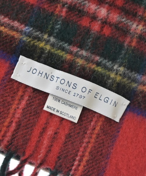 Johnstons（ジョンストンズ）マフラー 赤 サイズ:- レディース/2200731332045