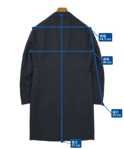 RING JACKET（リングジャケット）チェスターコート 紺 サイズ:44(S位) メンズ/2200643705012