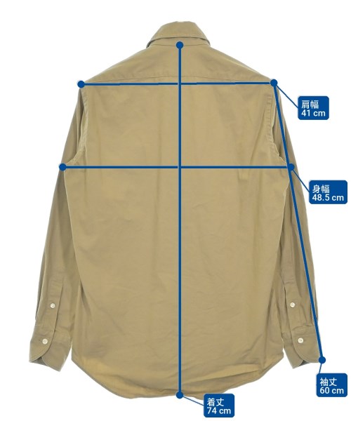 RING JACKET（リングジャケット）カジュアルシャツ ベージュ サイズ:S メンズ/2200723441182