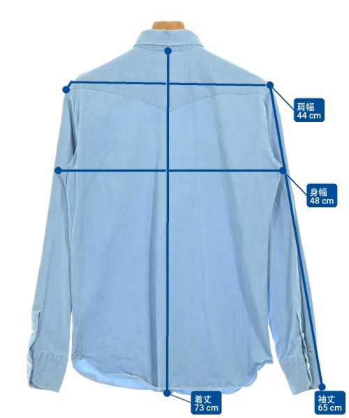 RING JACKET（リングジャケット）カジュアルシャツ 青 サイズ:37(XS位) メンズ/2200723441212