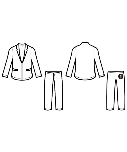 RING JACKET（リングジャケット）ビジネス 紺 サイズ:46/46(M位) メンズ/2200687563074