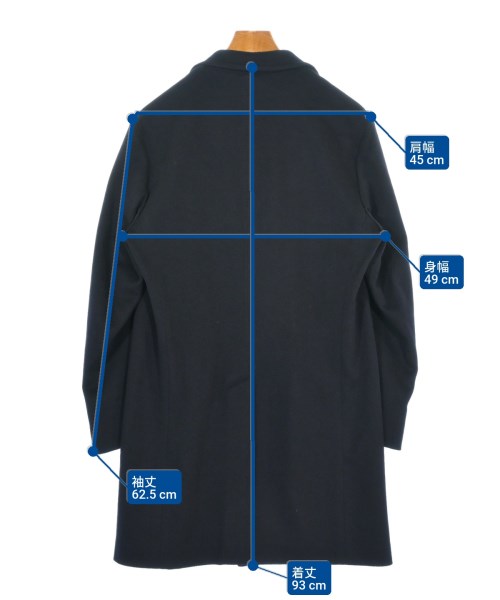 MICHELANGELO（ミケランジェロ）チェスターコート 黒 サイズ:46(M位) メンズ/2200615548081