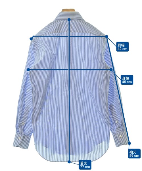 TRUZZI（トゥルッツィ）カジュアルシャツ 青 サイズ:15(S位) メンズ/2200639102061