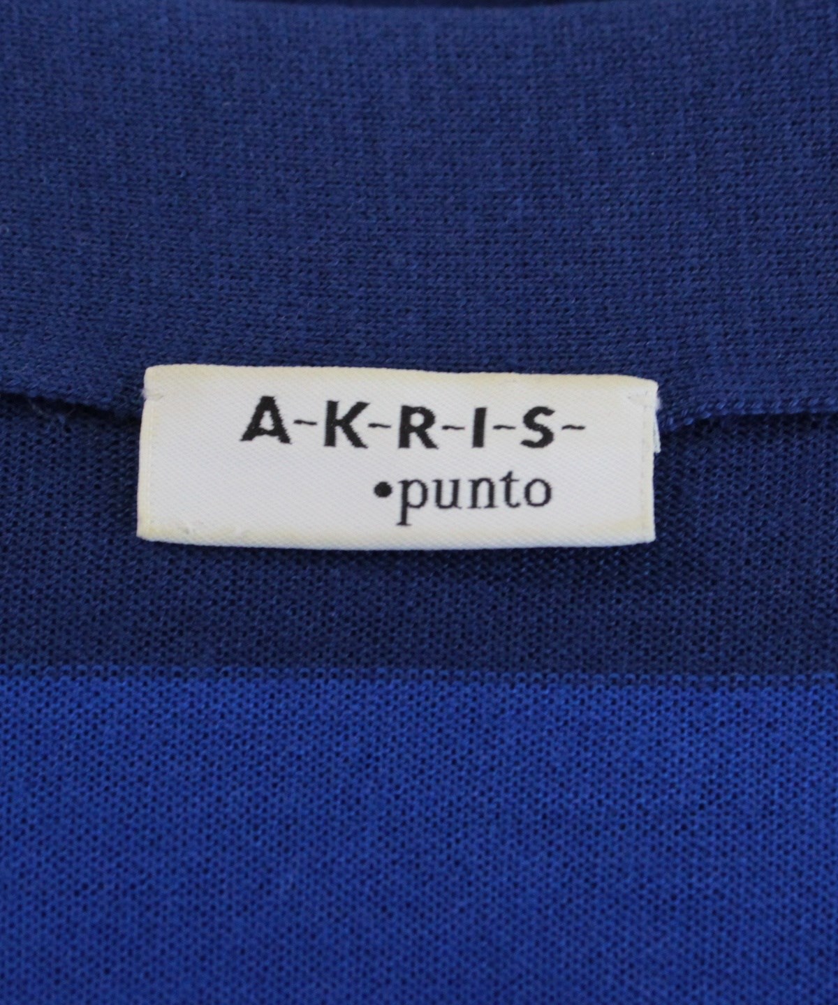 AKRIS punto（アクリス プント）カーディガン 青 サイズ:8(XL位) レディース |【公式】ブランド古着・中古通販はRAGTAG