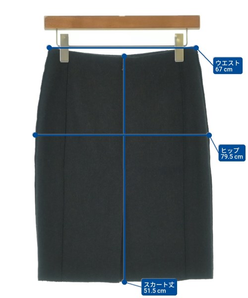 AKRIS punto（アクリス　プント）ひざ丈スカート グレー サイズ:34(XXS位) レディース/2200619287047