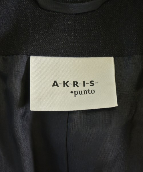 AKRIS punto（アクリス　プント）ノーカラージャケット 黒 サイズ:36(XS位) レディース/2200671537029