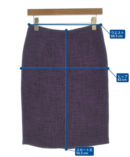 AKRIS punto（アクリス　プント）ひざ丈スカート 黒 サイズ:36(S位) レディース/2200672198045