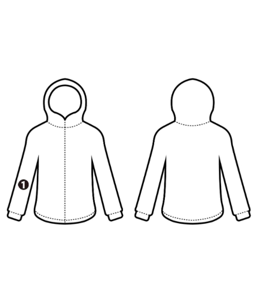 AKRIS punto（アクリス　プント）パーカー 白 サイズ:F レディース/2200677374048