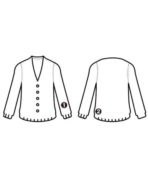 AKRIS punto（アクリス　プント）カーディガン 黄 サイズ:40(M位) レディース/2200658747052