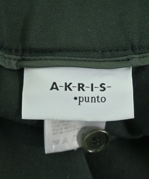 AKRIS punto（アクリス　プント）スラックス 緑 サイズ:36(S位) レディース/2200666470096