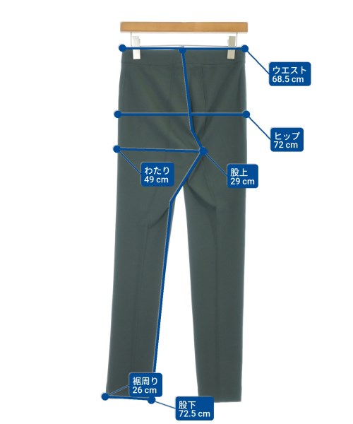 AKRIS punto（アクリス　プント）スラックス 緑 サイズ:36(S位) レディース/2200666470096