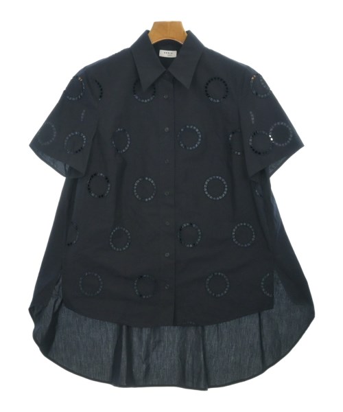 AKRIS punto(アクリス　プント)カジュアルシャツ 紺 サイズ:38(S位)/2200670834136