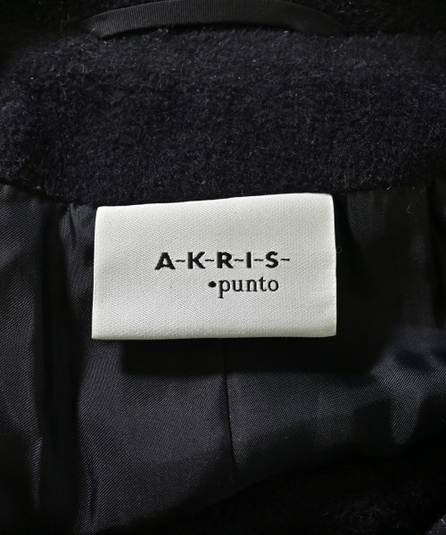 AKRIS punto（アクリス　プント）チェスターコート 紺 サイズ:36(XS位) レディース/2200729398015