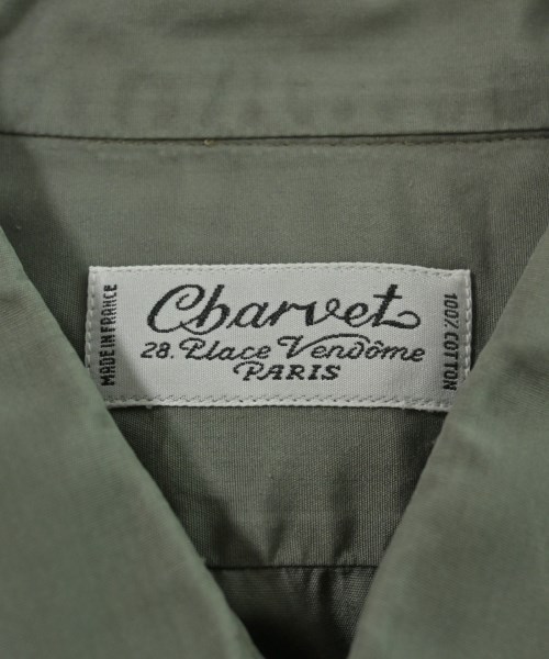 charvet（シャルベ）ドレスシャツ カーキ サイズ:-(L位) メンズ/2200670155064