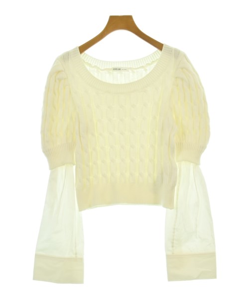 ADEAM(アデアム)ニット・セーター 白 サイズ:XS/2200672469183