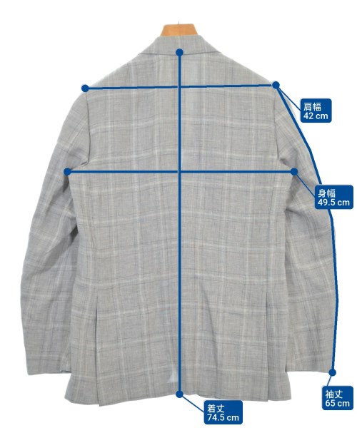 ORAZIO LUCIANO（オラッツィオ　ルチアーニ）カジュアルジャケット グレー サイズ:46(M位) メンズ/2200619325046