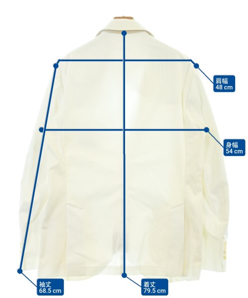 LIVERANO&LIVERANO（レベラーノ＆レベラーノ）カジュアルジャケット 白 サイズ:52(XXL位) メンズ/2200638673043