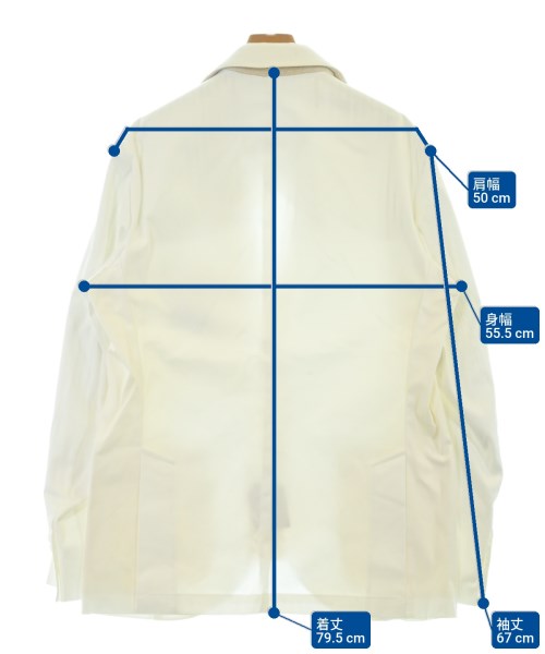 LIVERANO&LIVERANO（レベラーノ＆レベラーノ）カジュアルジャケット 白 サイズ:52(XXL位) メンズ/2200638673050