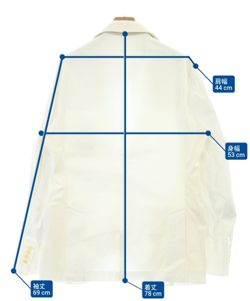 LIVERANO&LIVERANO（レベラーノ＆レベラーノ）カジュアルジャケット 白 サイズ:50(XL位) メンズ/2200638673067