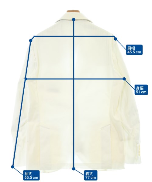 LIVERANO&LIVERANO（レベラーノ＆レベラーノ）カジュアルジャケット 白 サイズ:48(L位) メンズ/2200638673074