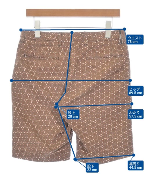 PT BERMUDA（ピーティーバミューダ）ショートパンツ 茶 サイズ:46(M位) メンズ/2200657871024
