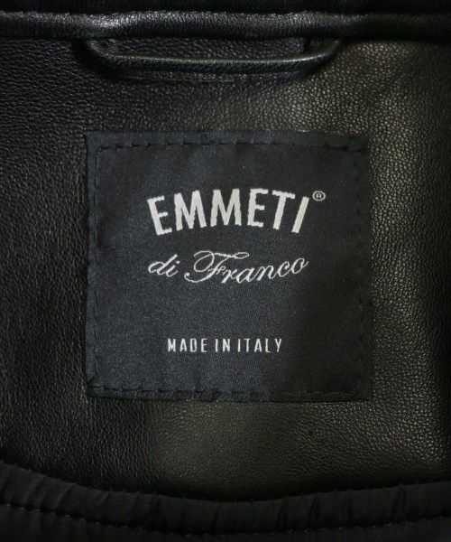 EMMETI（エンメティ）ライダース 黒 サイズ:44(S位) メンズ/2200622920023